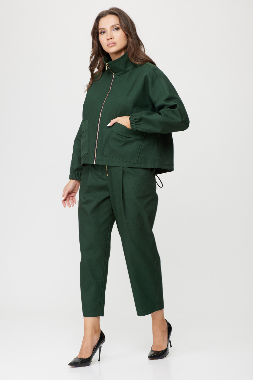 Костюм Мишель Шик 1351 зелёный - фото 3